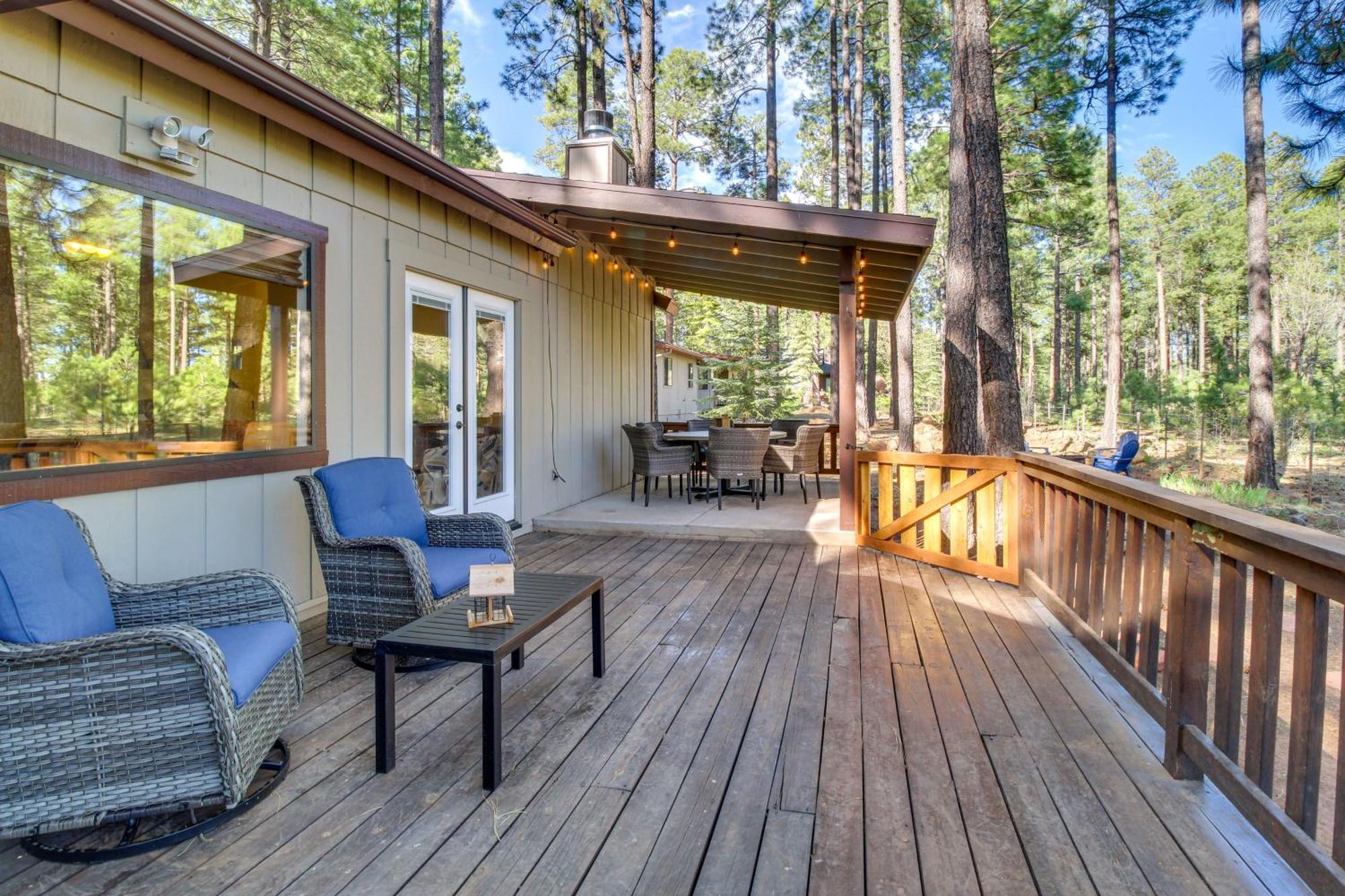 Peaceful Pinetop Cabin With Deck And Fire Pit! Villa Indian Pine Kültér fotó